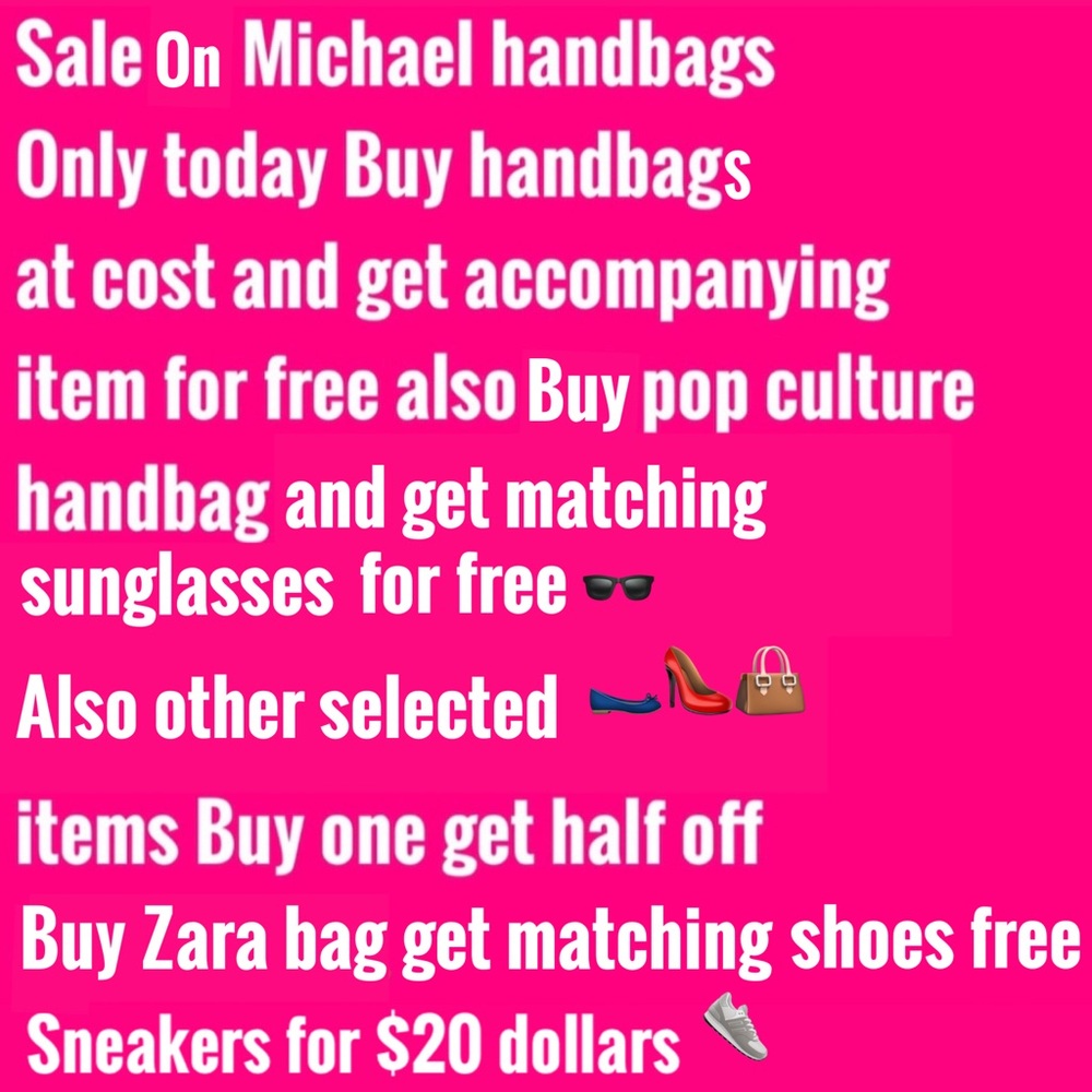 Handbags and shoes